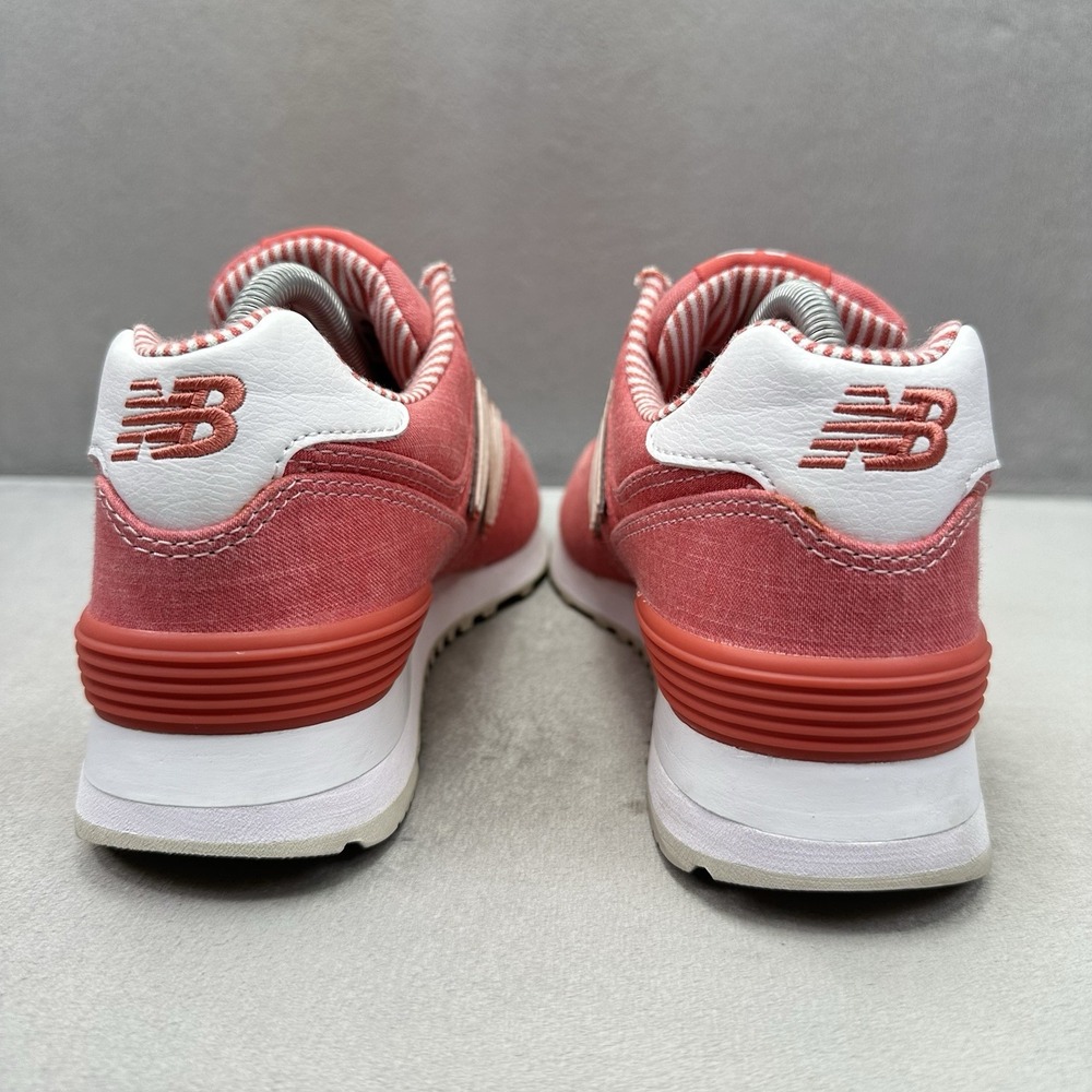 Womens Size 6.5 (B) New Balance 574 Shoes Spiced Coral Athletic Casual Sneakers - Picture 4 of 8